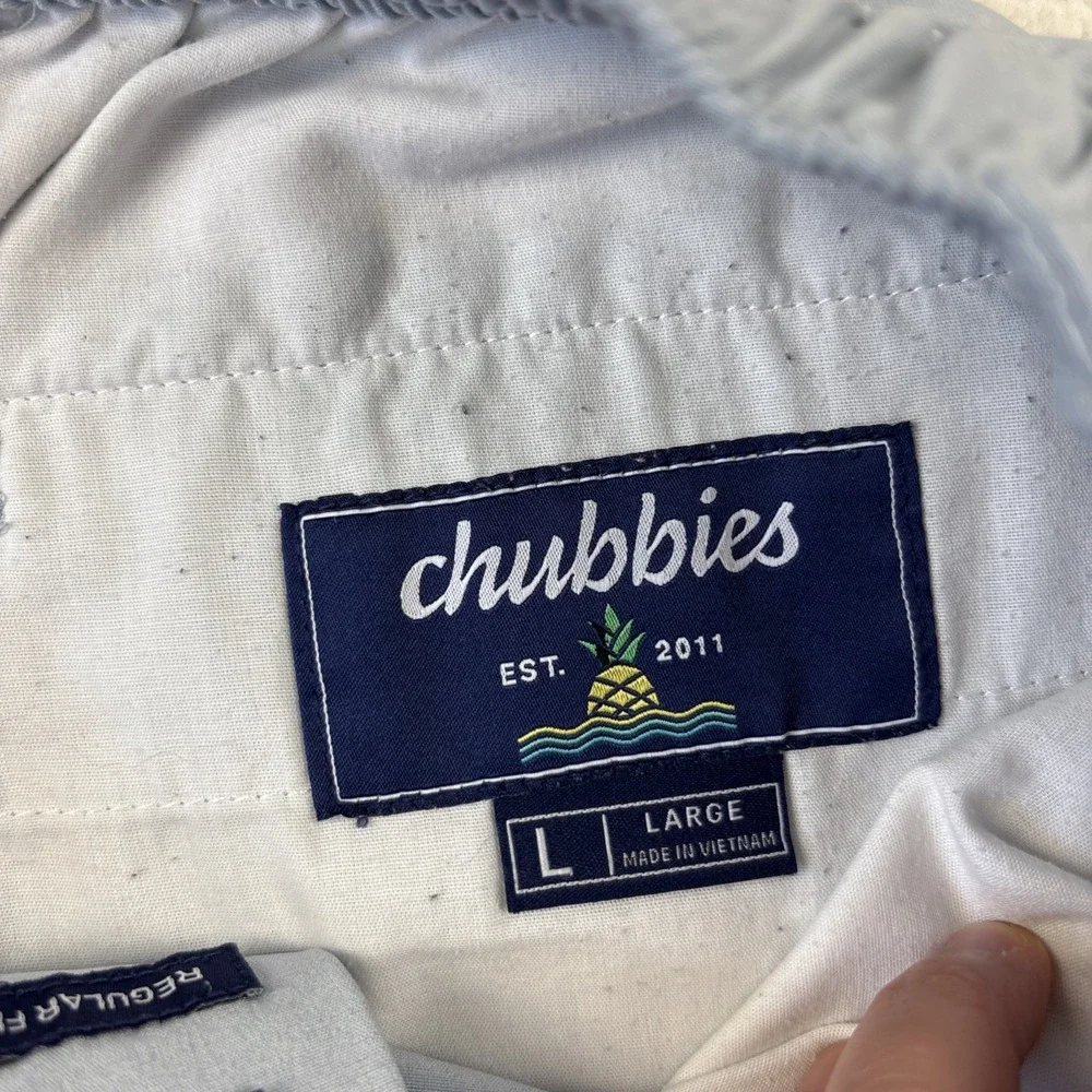 CHUBBIES 'Everywear Performance Shorts' Mens Large Blue Gray 6